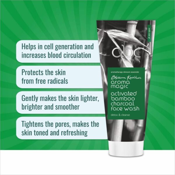 Aroma Magic Activated Bamboo Charcoal Face Wash 100G - Image 5