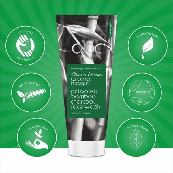 Aroma Magic Activated Bamboo Charcoal Face Wash 100G - Image 6