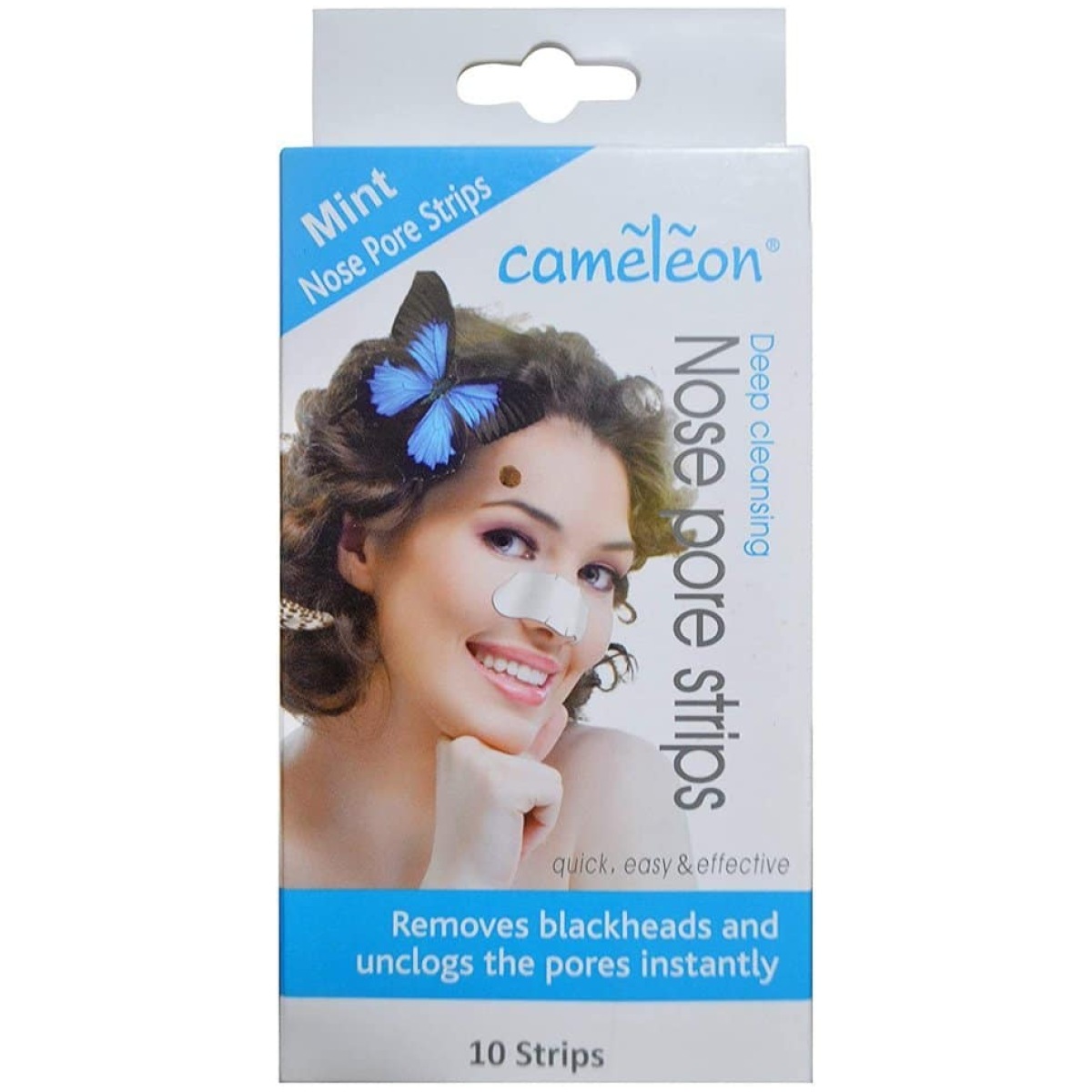 Cameleon Nose Pore And Blackhead Removel Strips Mint 10 Strips