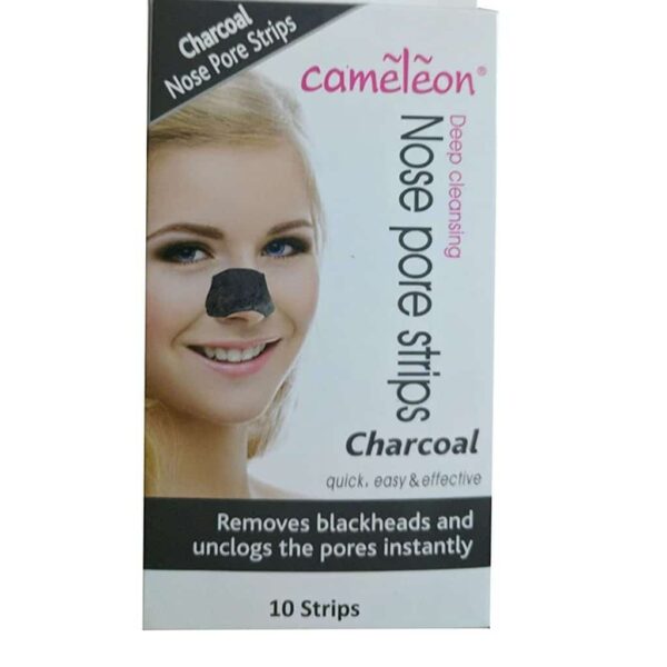 Cameleon Charcoal Nose Pore Strips Blackhead Removel Strips 10 Strips