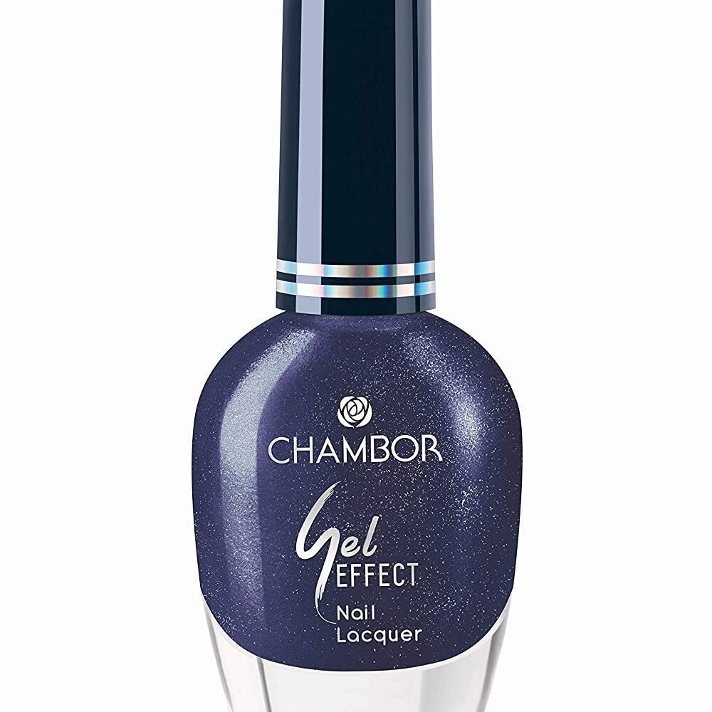 Blushing Shimmers: Chambor Gel Effect Nail Paint- 606 ; Beautiful Dark  Purple Shade