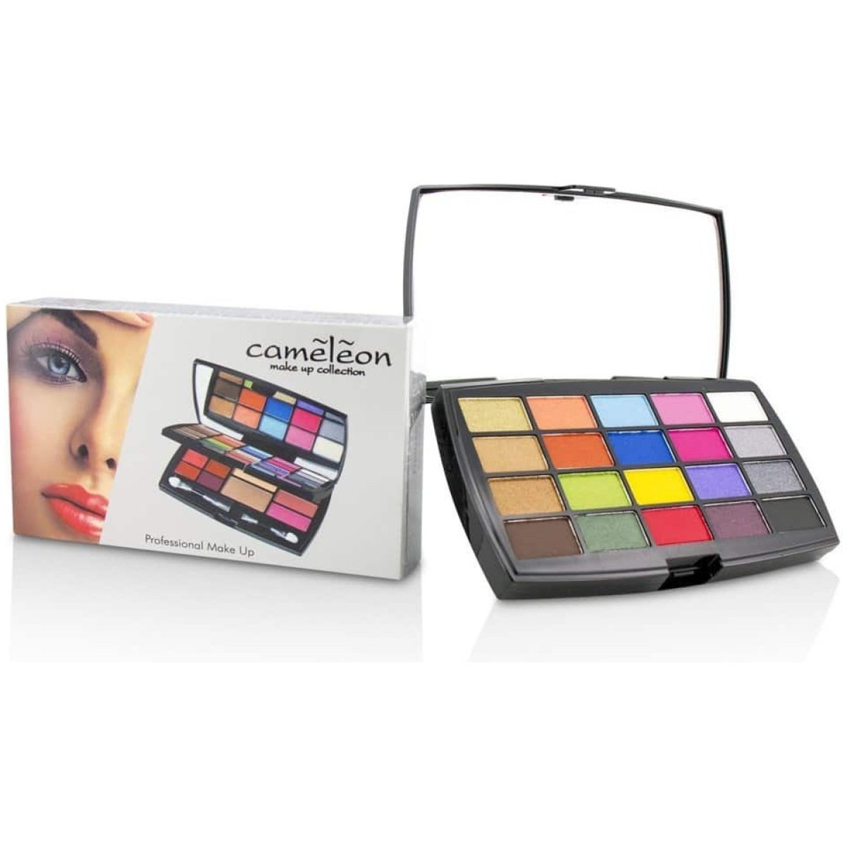 Cameleon Makeup Kit Deluxe G2127 20X Eyeshadow 3X Blusher 2X Pressed Powder 6X Lipgloss 2X Applicator 214053