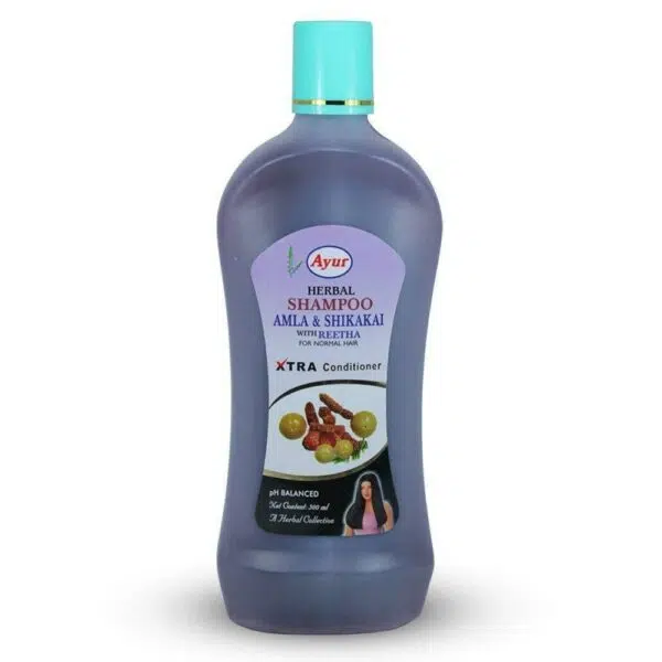 Ayur Herbals Amla Shikakai With Reetha Shampoo 500Ml