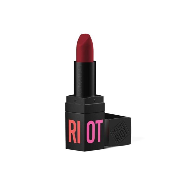 Chambor Matte Riot Lipstick 203 Road Rage Red 4.5Gm - Image 3