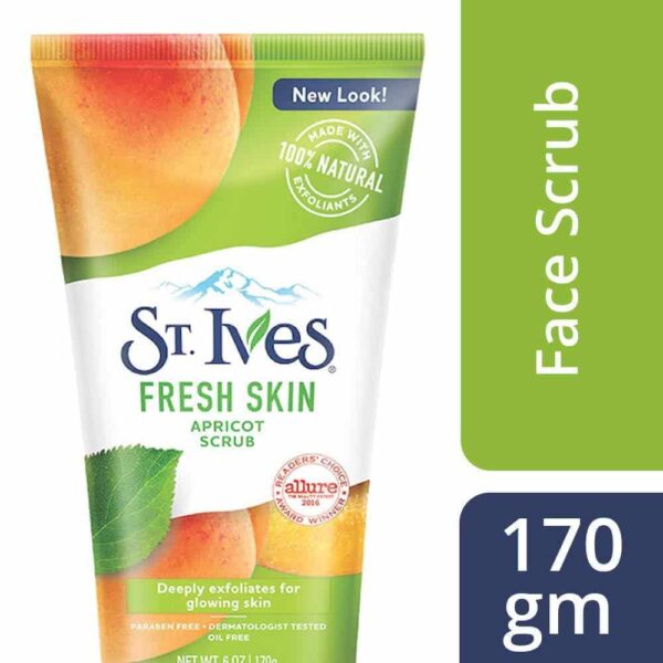 St. Ives Fresh Skin Apricot Face Scrub 170Gm - Image 2