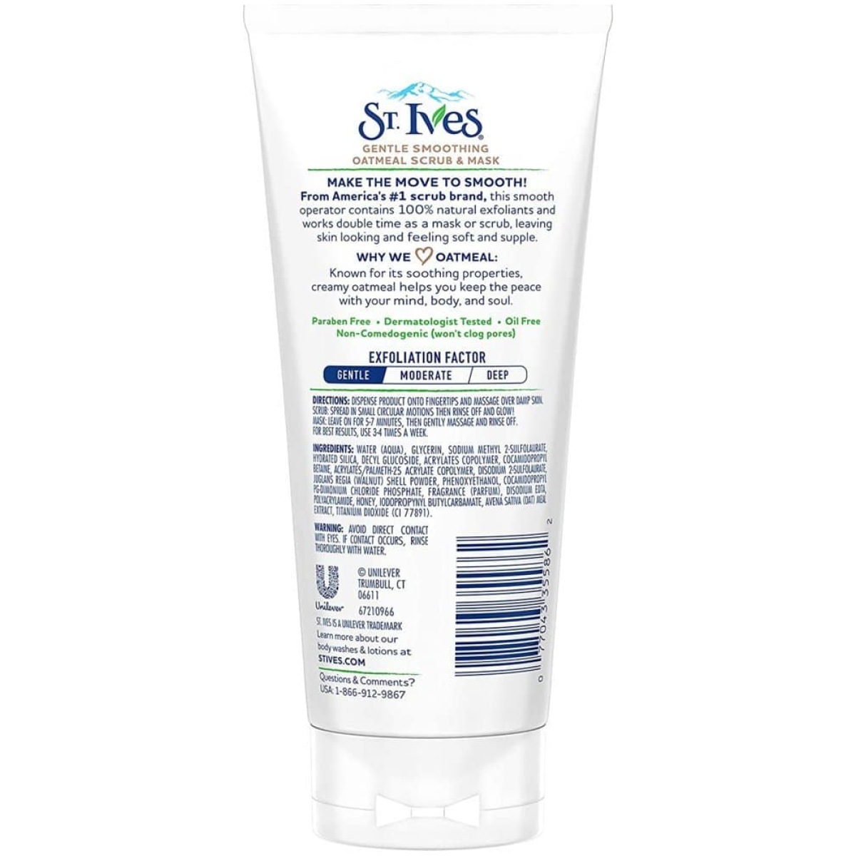 St. Ives Nourished And Smooth Oatmeal Scrub And Mask 170G - Image 2