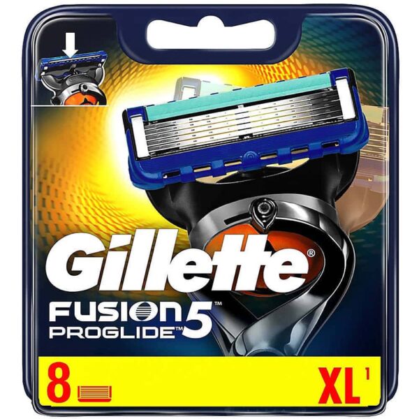 GILLETTE FLEXBALL FUSION PROGLIDE BLADE CARTRIDGE SET OF 8