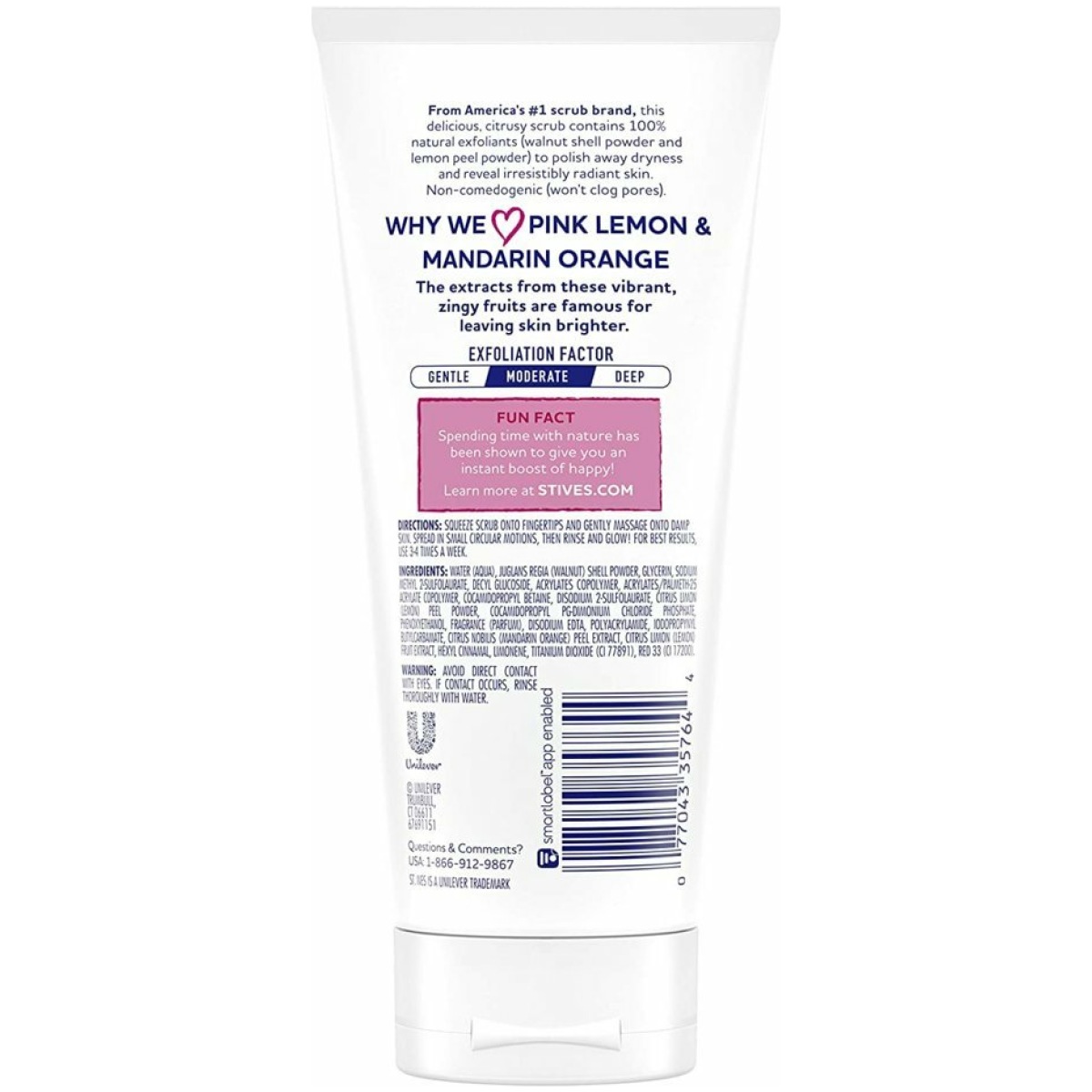 St. Ives Even And Bright Pink Lemon And Mandarin Orange Scrub 170Gm - Image 2