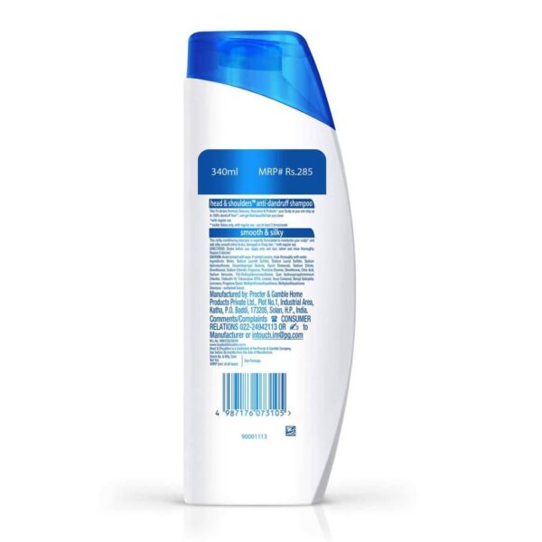 Head And Shoulders Smooth And Silky Shampoo 340Ml - Image 2