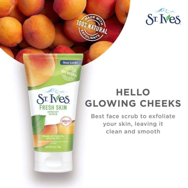 St. Ives Fresh Skin Apricot Face Scrub 170Gm - Image 4