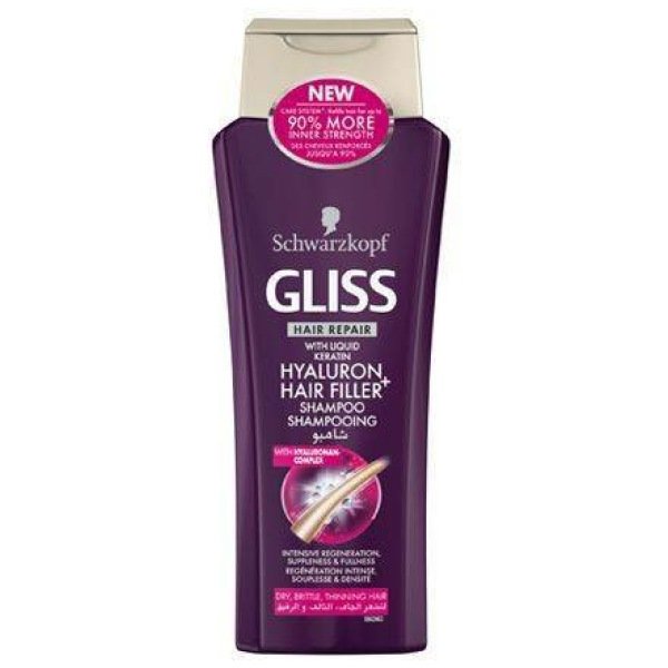 Schwarzkopf Gliss Hair Repair Hyaluron Hair Filler Shampoo 400Ml
