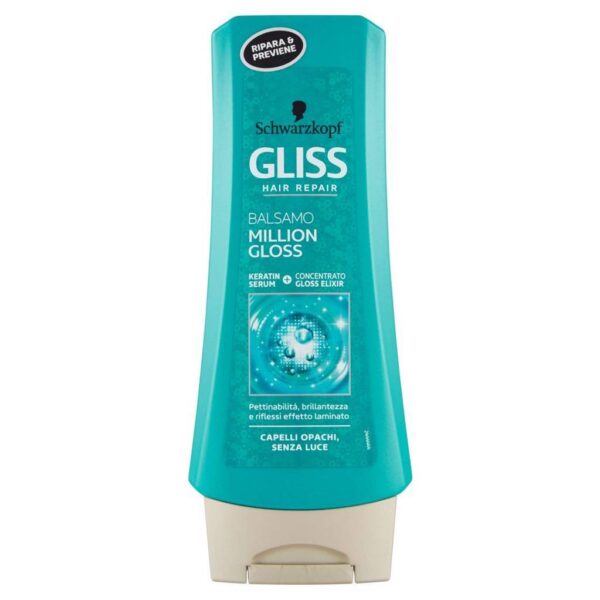 Schwarzkopf Gliss Hair Repair With Liquid Keratin Million Gloss Conditioner 400Ml
