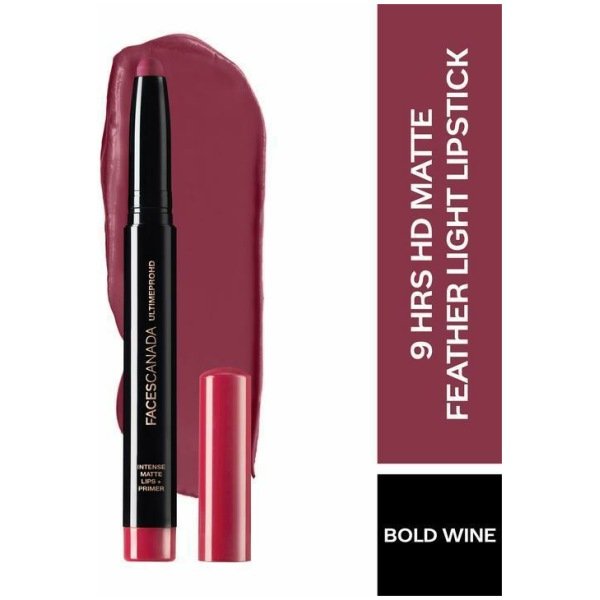 Faces Canada Ultime Pro HD Intense Matte Lips + Primer - 11 Bold Wine(1.4g)
