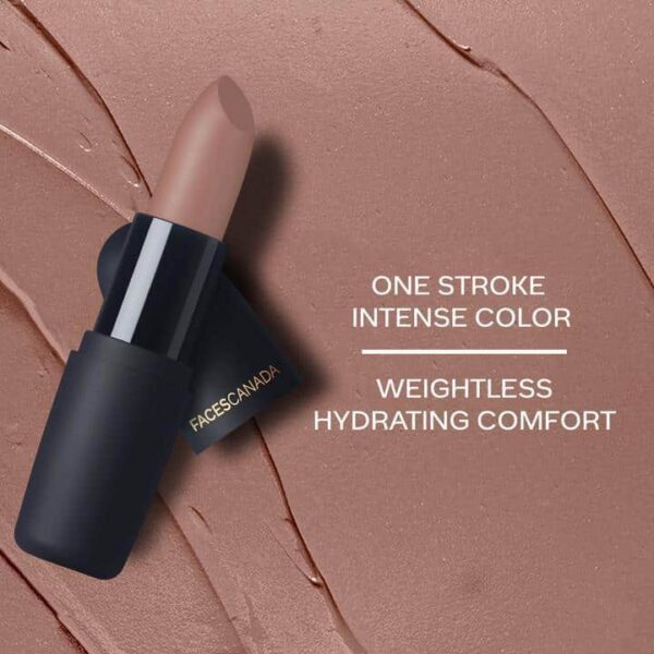Faces Canada Weightless Matte Finish Lipstick Buff Nude 05 4Gm - Image 5