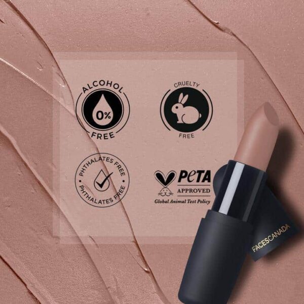 Faces Canada Weightless Matte Finish Lipstick Buff Nude 05 4Gm - Image 8