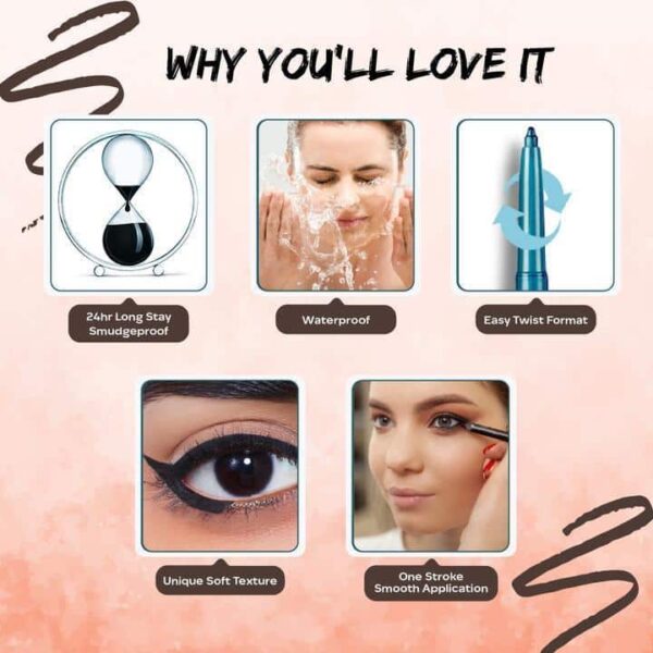 Faces Canada Ultimepro Twist Eye Kajal Liner Brown 02 0.35G - Image 3
