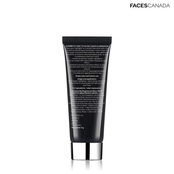 Faces Canada Ultime Pro Way To Glow Illuminator Topaz 01 15Gm - Image 2