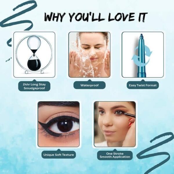 Faces Canada Ultimepro Twist Eye Kajal Liner Blue 03 0.35G - Image 3