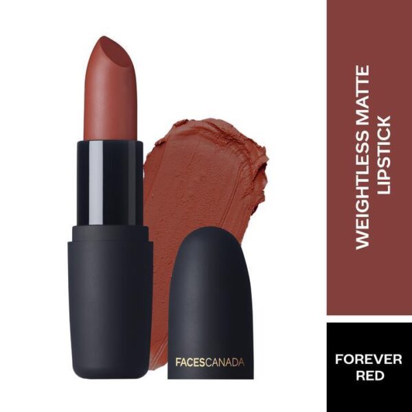 Faces Canada Weightless Matte Finish Lipstick Forever Red 03 4Gm
