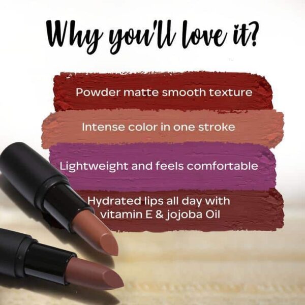Faces Canada Weightless Matte Finish Lipstick Bombshell Red 09 4Gm - Image 3