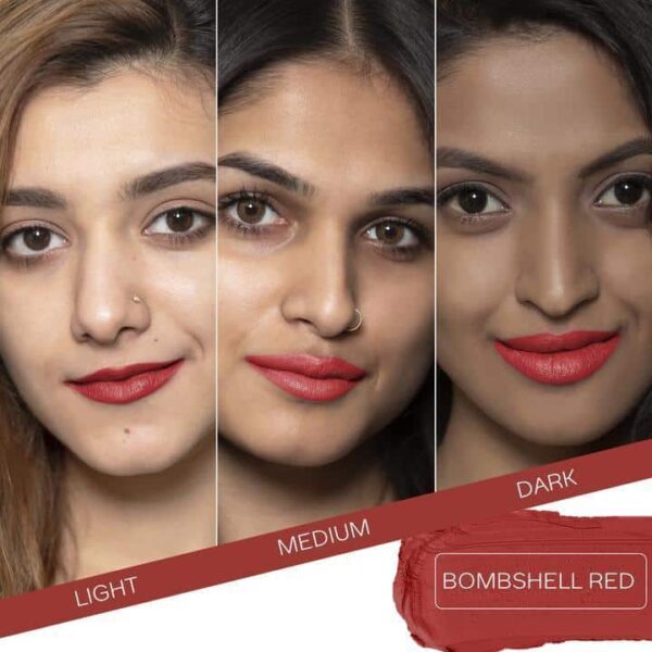 Faces Canada Weightless Matte Finish Lipstick Bombshell Red 09 4Gm - Image 4