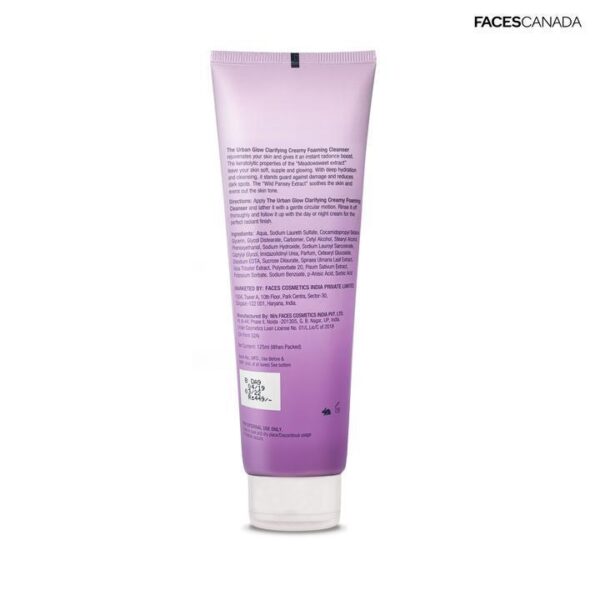 Faces Canada Urban Glow Clarifying Creamy Foaming Cleanser 125Ml - Image 2