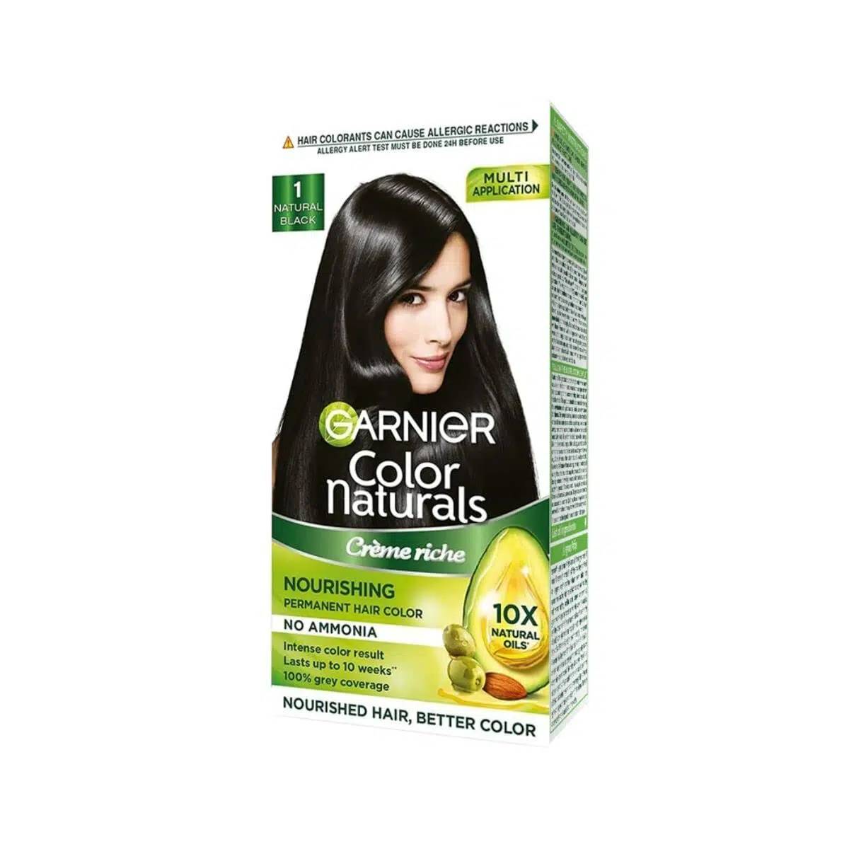 Garnier Color Natural Creme Riche 1 Natural Black 60Gm