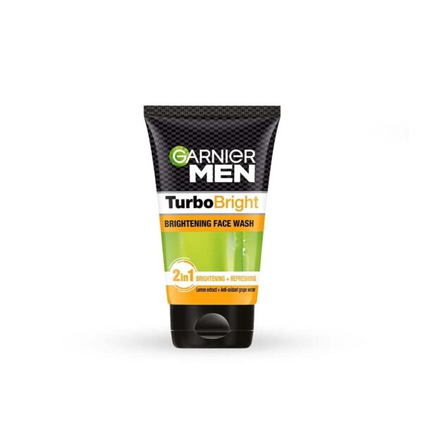 Garnier Men Turbo Bright 2in1 Face Wash 100Gm