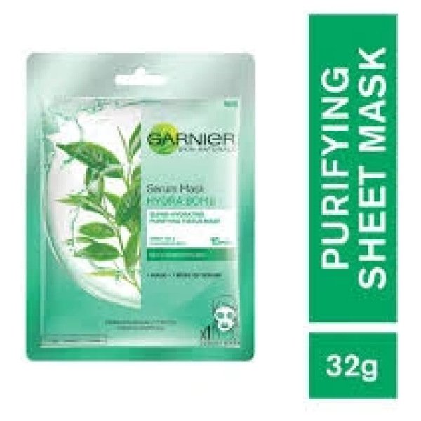 Garnier skin Naturals Hydra Bomb Green Tea Serum Sheet Mask 32g