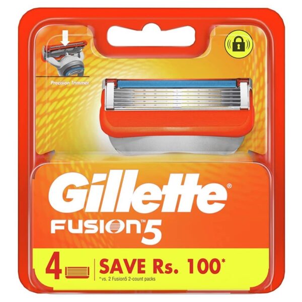 Gillette Fusion Manual Shaving Razor Blades 4S Pack Cartridge