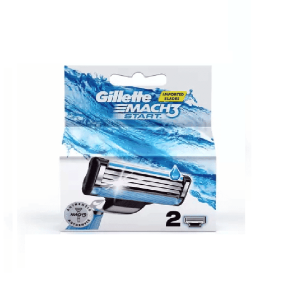 Gillette Mach 3 Manual Shaving Razor Blades Cartridge 2S Pack