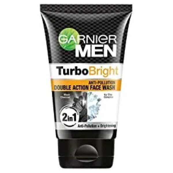 Garnier Men Turbo Bright Anti-Pollution Double Action Face Wash 150g