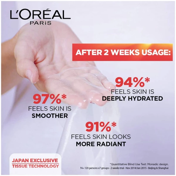 L'Oreal Paris Revitalift Essence Face Mask Brightening and Hydrating 30g - Image 3