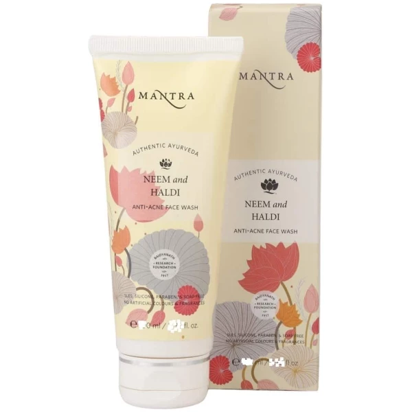 Mantra Herbal Neem And Haldi Anti-Acne Face Wash 50Ml