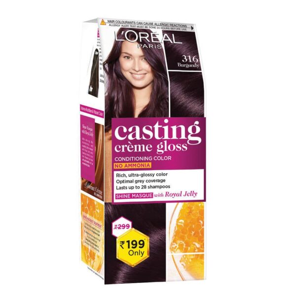 LOreal Paris Casting Creme Gloss 316 Burgundy 21G+24ml