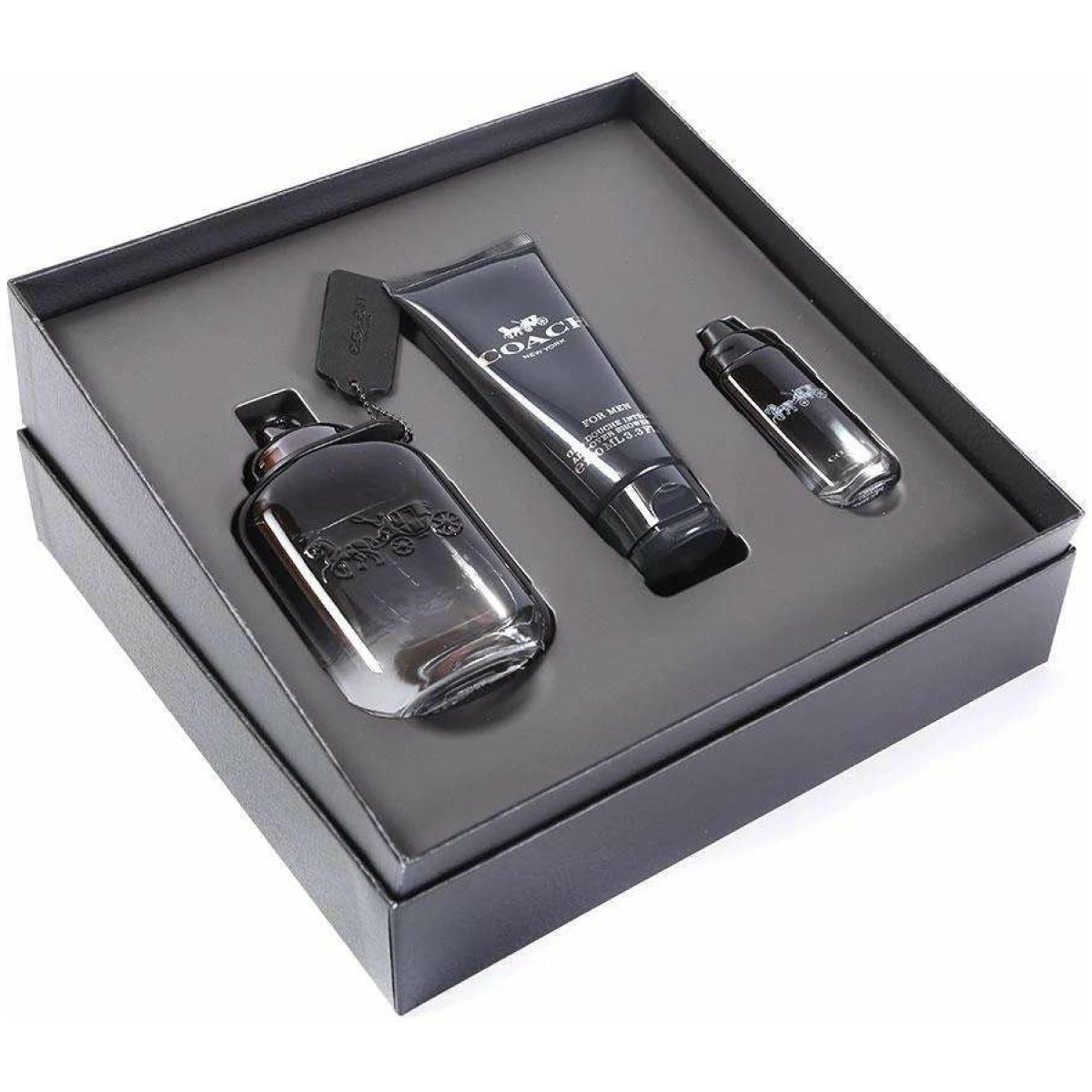 Coach Edt Perfume Gift Set For Men (Edt 100Ml+Shower Gel 100Ml + 15Ml Mini) - Image 2
