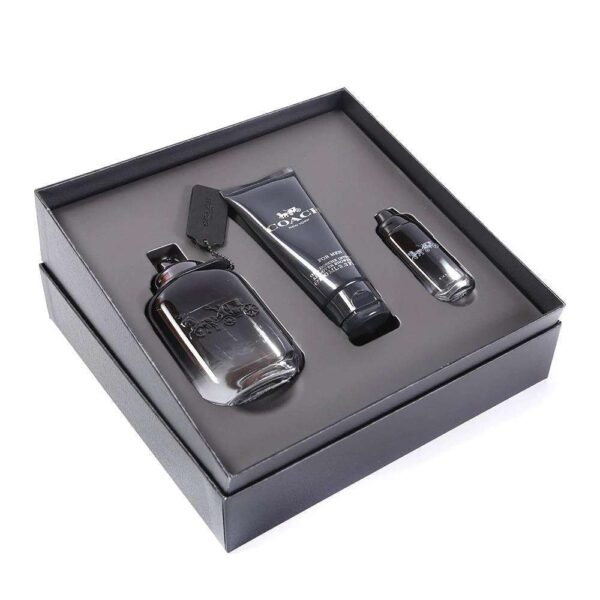 Coach Edt Perfume Gift Set For Men (Edt 100Ml+Shower Gel 100Ml + 15Ml Mini) - Image 2
