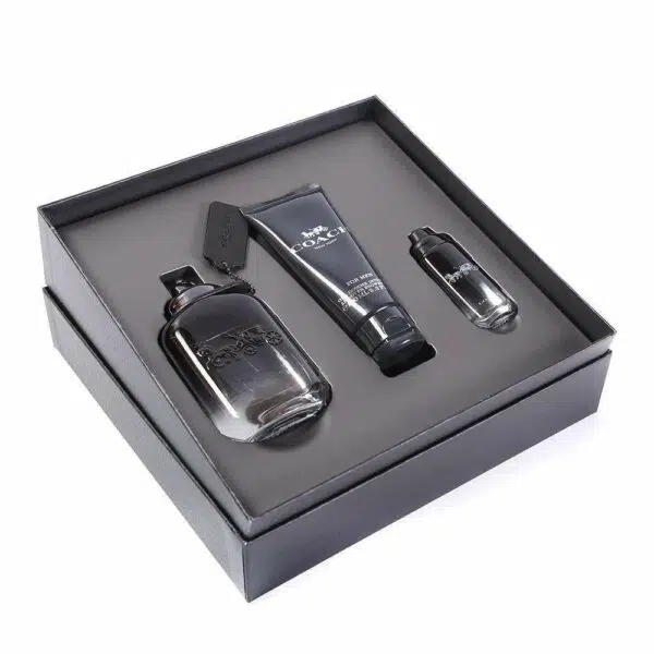 Coach Edt Perfume Gift Set For Men (Edt 100Ml+Shower Gel 100Ml 15Ml Mini) - Main Image
