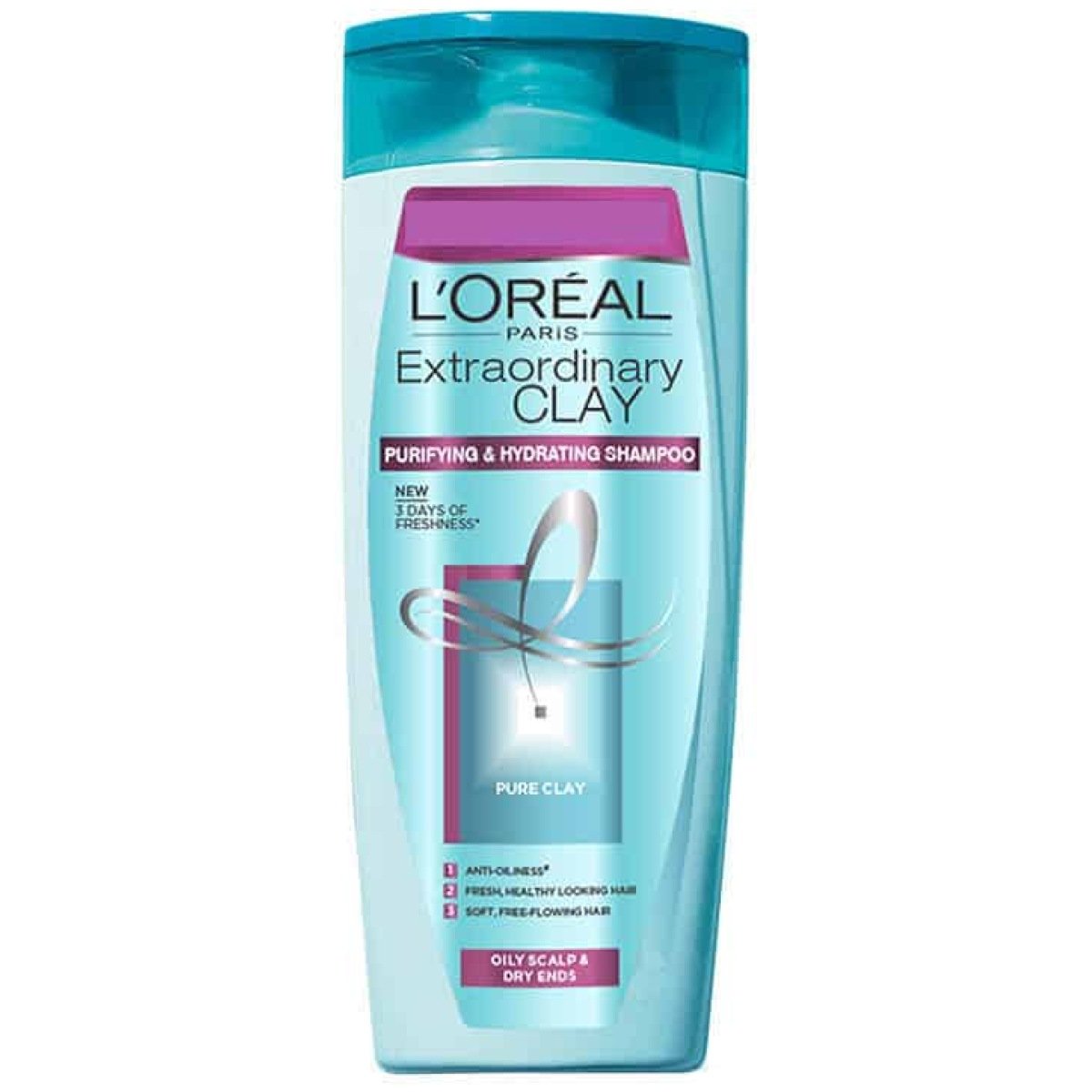 Loreal Paris Extraordinary Clay Shampoo For Oily Scalp & Hair 192.5ml