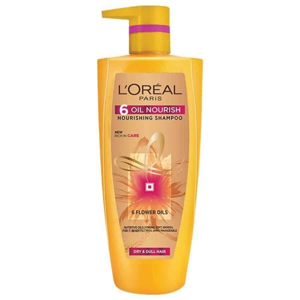 Loreal Paris 6Oil Nourish Shampoo For Dry & Dull Hair 1000Ml - Image 2