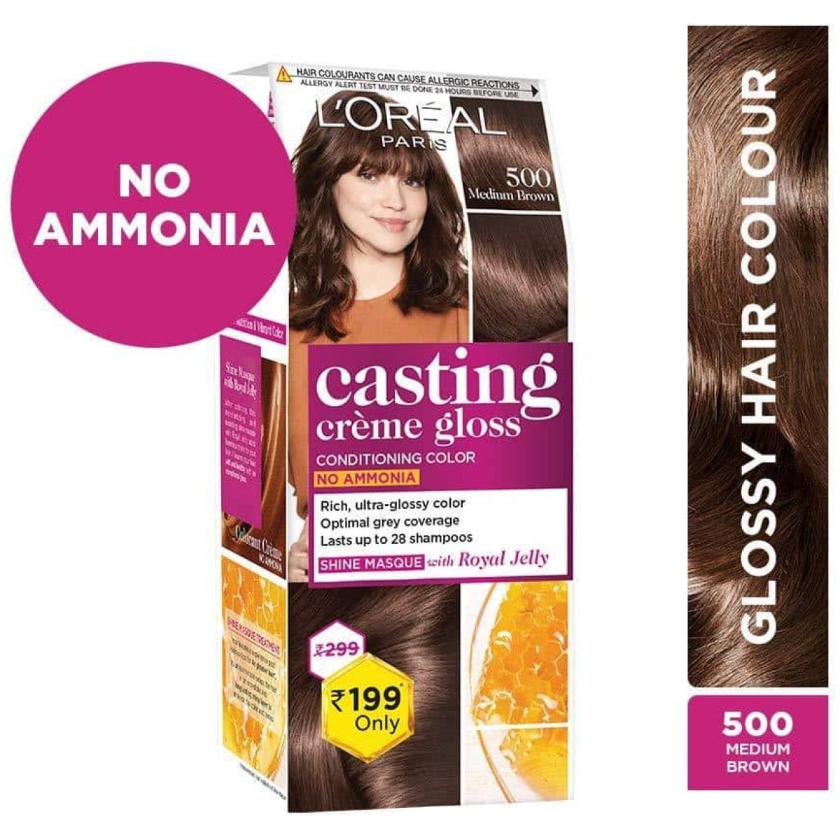 Buy LOREAL PARIS CASTING CREME GLOSS SMALL PACK 316 BURGUNDY HAIR COLOR  BOX OF 45 G Online  Get Upto 60 OFF at PharmEasy