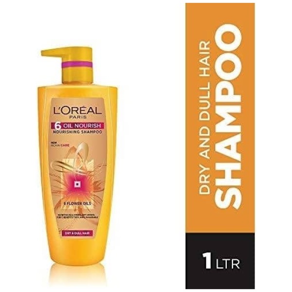Loreal Paris 6Oil Nourish Shampoo For Dry & Dull Hair 1000Ml