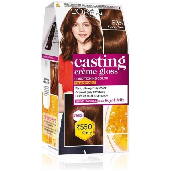 LOreal Paris Casting Creme Hair Color 535 Chocolate 87.5G+72ml