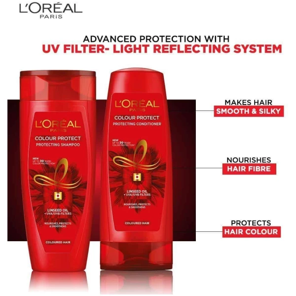 Loreal Paris Colour Protect Shampoo For Coloured Hair 396Ml - Image 4
