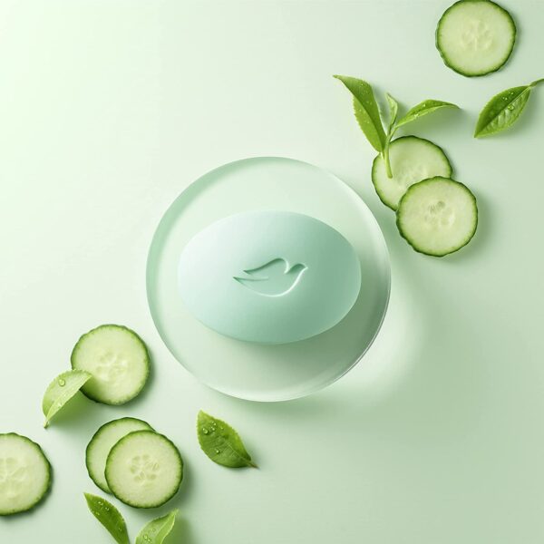 Dove Go Fresh Beauty Bar Cucumber And Green Tea Soap 3.75 Oz Pack Of 3 - Image 3