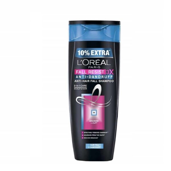 Loreal Paris Fall Resist 3X Anti-Dandruff Shampoo 396Ml