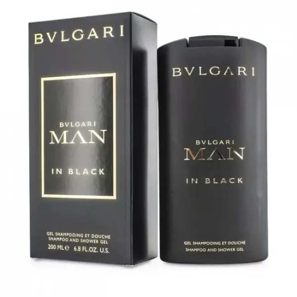 Bvlgari Men In Black Shampoo And Shower Gel 200ml