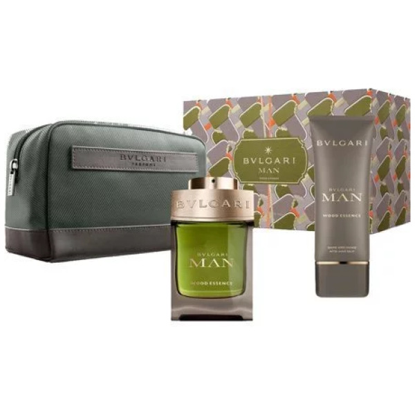 Bvlgari Wood Essence Gift Set (100ml EDP + After Shave Lotion)