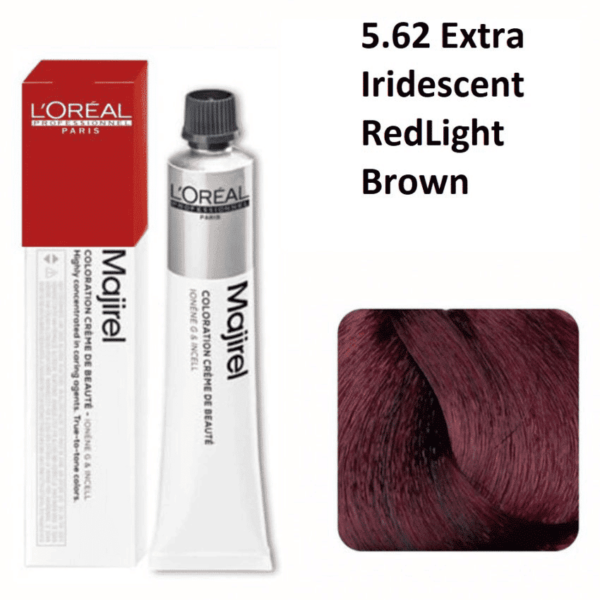 L’Oreal Professionnel Majirel Hair Color 50G 5.62 Majirouge Iridiscent Red Light Brown