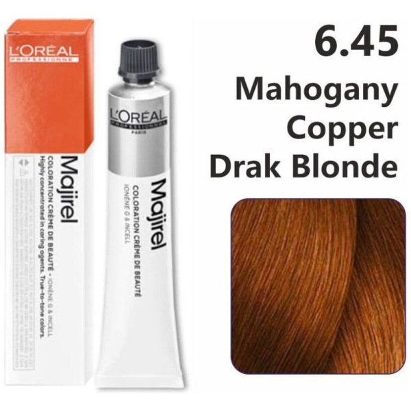 L’Oreal Professionnel Majirel Hair Color 50G 6.45 Mahogany Copper Dark Blonde